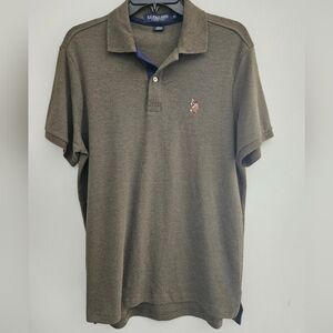 4/$25 Mens Medium U.S. Polo Assn. Olive Green Polo Shirt